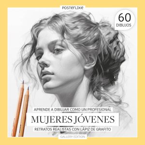 Aprende a dibujar como un profesional Mujeres Jóvenes. Retratos realistas con Lápiz de Grafito