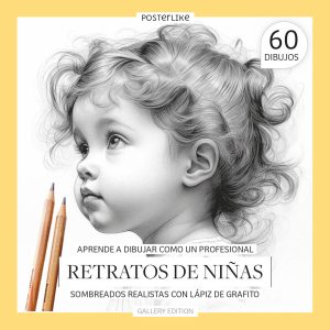 Aprende a dibujar como un profesional Retratos de Niñas. Retratos realistas con Lápiz de Grafito