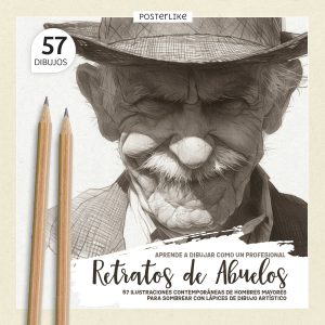 Portada del libro Retratos de Abuelos, parte de la serie Dibuja como un Pro