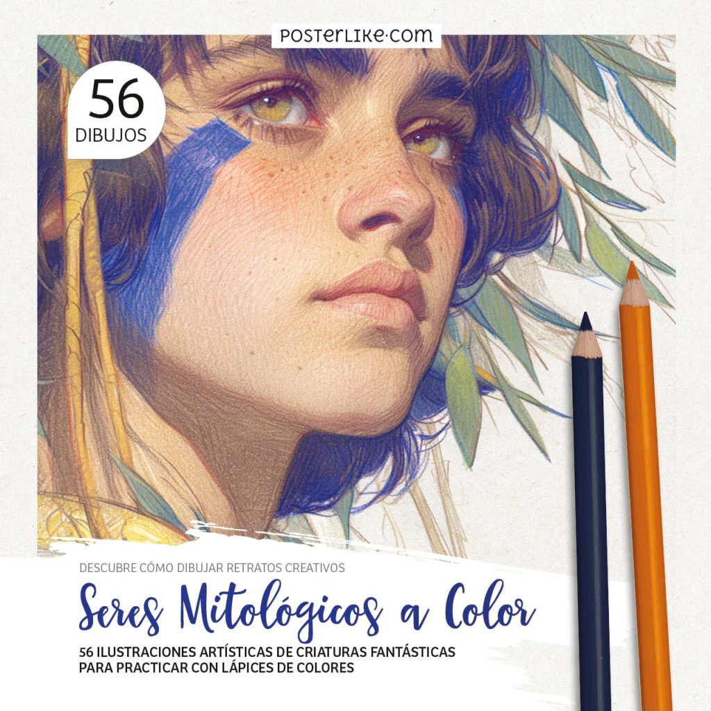 Portada del libro Seres Mitológicos a Color de la serie Colorea como un Pro