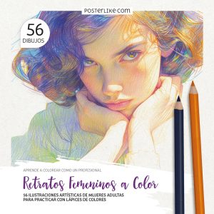 Portada del libro Retratos Femeninos a Color de la serie Colorea como un Pro